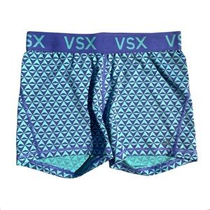 Victorias Secret athletic spandex shorts VSX sport blue women’s medium
